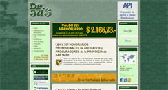 Desktop Screenshot of drjus.com.ar